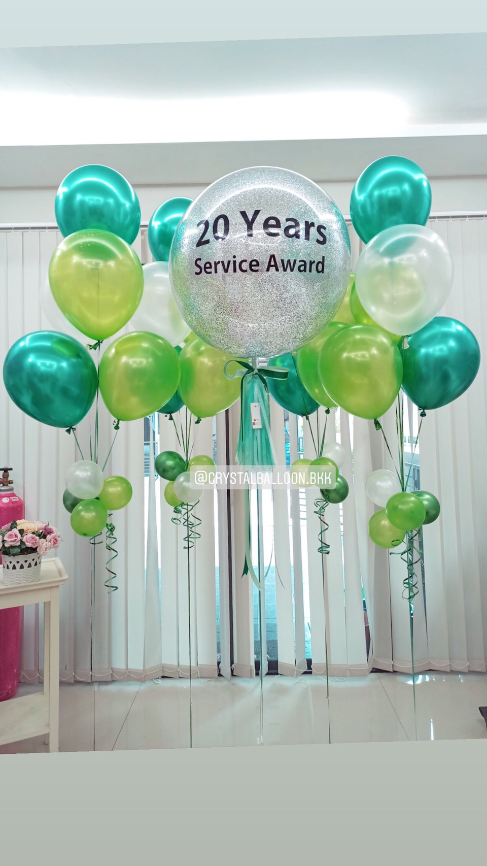 ลูกโป่ง Grand Opening Bubble ขนาด 24" พร้อมตกแต่ง ช่อลูกโป่ง 5 ลูก 4 ช่อ สามารถเปลี่ยนสีลูกโป่ง/เปลี่ยนข้อความ/เปลี่ยนขนาดได้