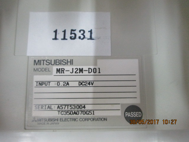SERVO DRIVE " MITSUBISHI " รุ่น MR-J2M-D01