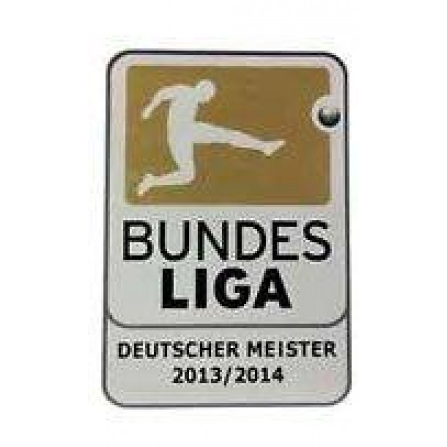อาร์มสัญลักษณ์ฟุตบอล การแข่งขันฟุตบอลบุนเดสลีกา - BUNDESLIGA CHAMPIONS 'DEUTSCHER MEISTER' 2013/14 PLAYER SIZE ใหม่ / BUNDESLIGA National Football League PLAYER SIZE Football Patch/Badge - BUNDESLIGA CHAMPIONS 'DEUTSCHER MEISTER' 2013/