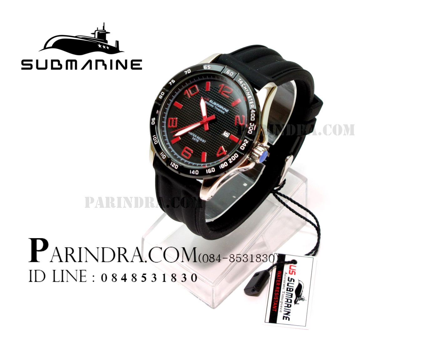 นาฬิกา US Submarine J112MD ตัวเลขแดง
