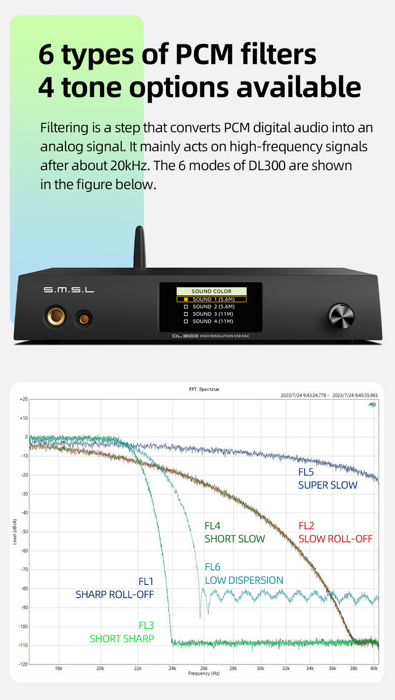 SMSL DL300 DAC/AMP ตั้งโต๊ะ รองรับ MQA, Dual Hi-Res ประกันศูนย์ไทย