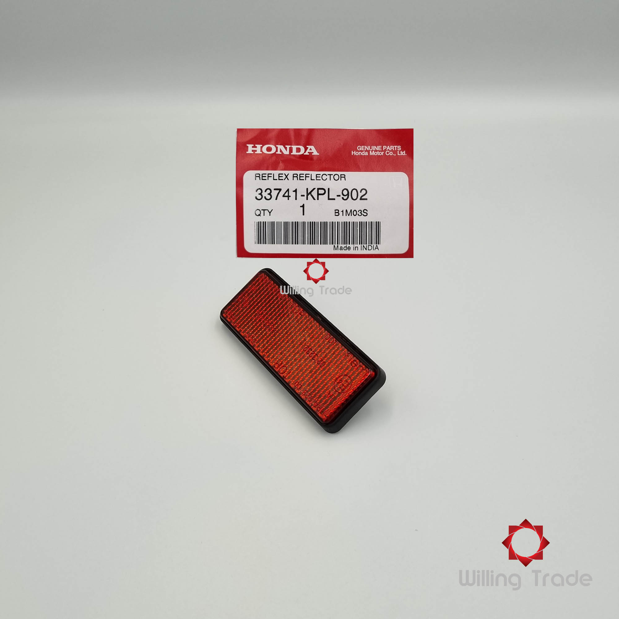 0589_HO. ทับทิมสะท้อนแสง (WX415) HONDA: (33741-KPL-902): CBR150-I ... แพ๊คละ 1 ชิ้น... [แท้ศูนย์ 100%] ...REFLECTOR, RR. REFLEX