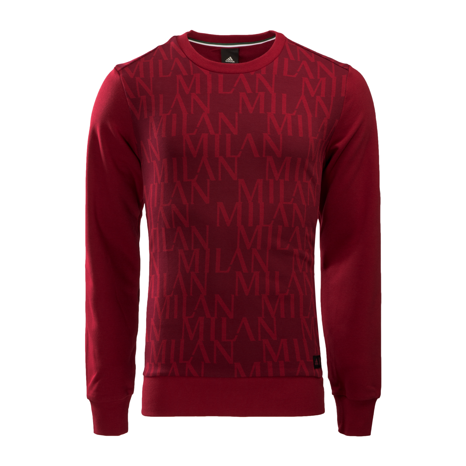 เสื้ออดิดาสเอซีมิลาน adidas Milan Graphic Sweatshirt สีแดง ของแท้