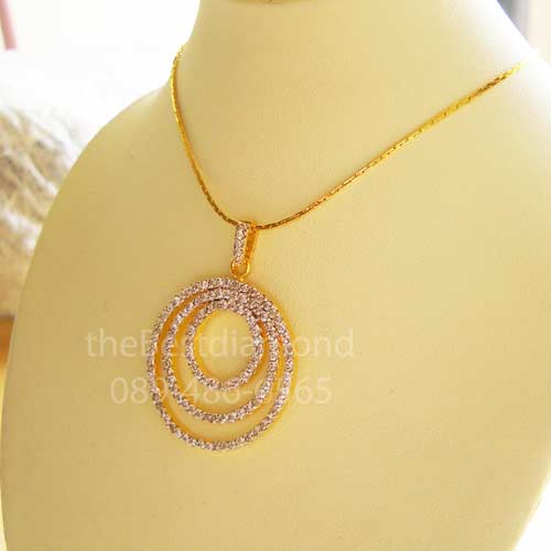 ===BP601+++จี้เพชร 3 circles+++จี้เพชรcz สุดหรู Intrend แบบออกมาจากร้านจิวฯ เลยค่ะ เก๋ไก๋ ทันสมัย โฉบเฉี่ยวมากๆๆ ไม่ควรพลาดนะคะ