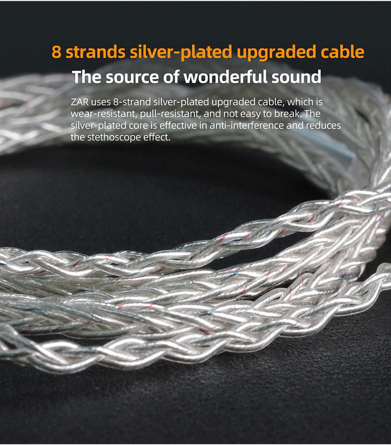 KZ ZAR หูฟัง Hybrid 8 ไดรเวอร์ 7BA+1DD ระดับเรือธง ประกันศูนย์ไทย