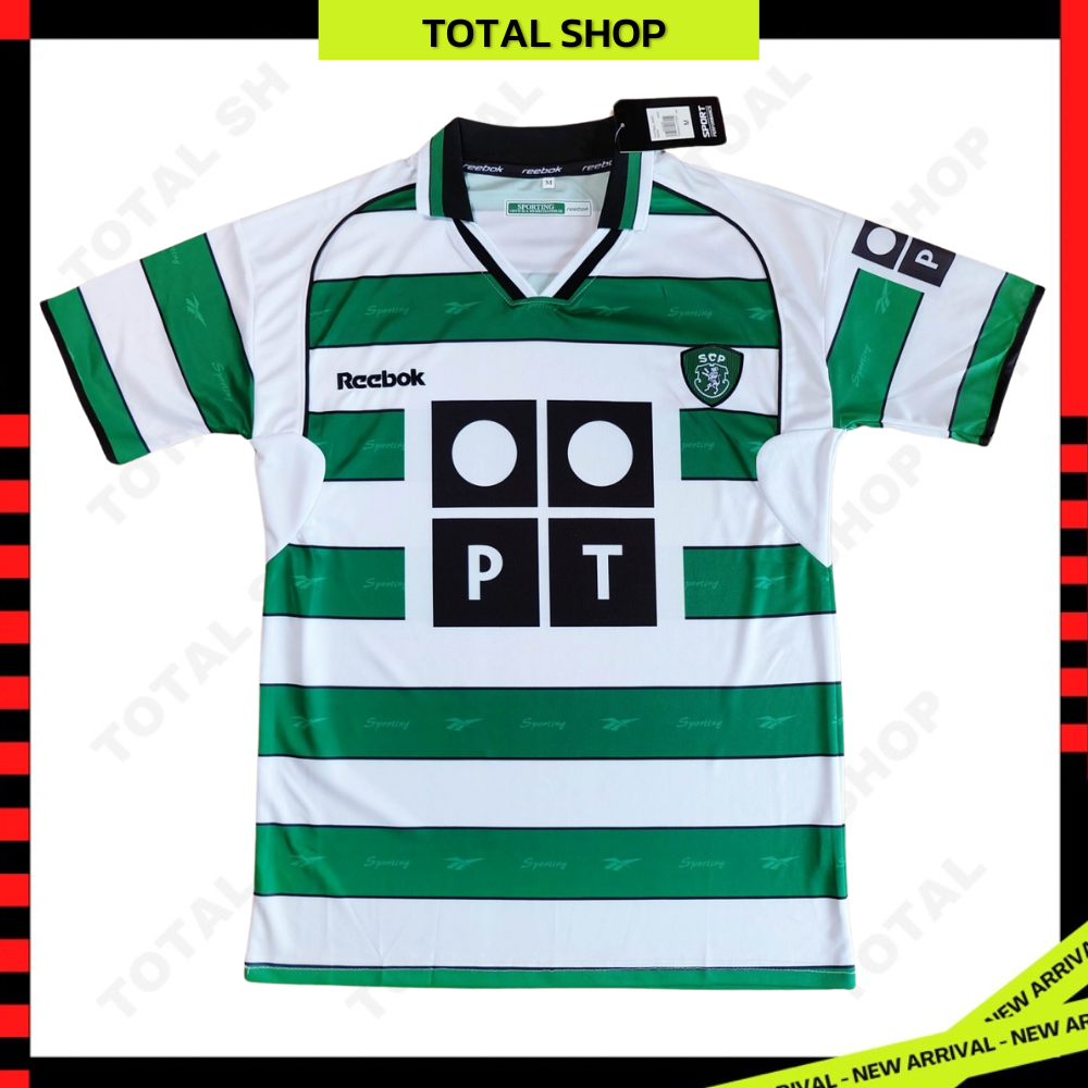 Sporting Lisbon 2000-01 Home Vintage Jersey เสื้อฟุตบอลสปอร์ติ้ง ลิสบอน ย้อนยุค
