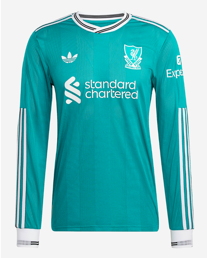 เสื้อแขนยาวลิเวอร์พูล 2025 2026 ชุดที่3 เวอร์ชั่นนักเตะ 25/26 Authentic Third ของแท้