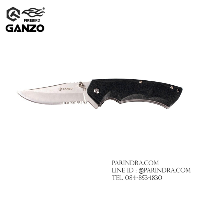 มีดพับ Ganzo กานโซ่ รุ่น Ganzo G617 ด้ามสีดำ ของแท้ 100%