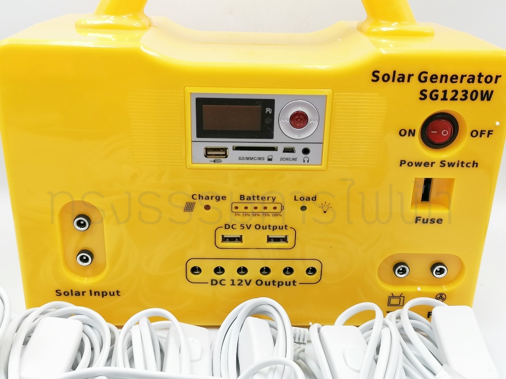 ชุดนอนนา-ชุดโซล่าเซลล์ กำลังไฟสูง 30Watt.ใช้งานได้ยาวนาน ตลอดคืน