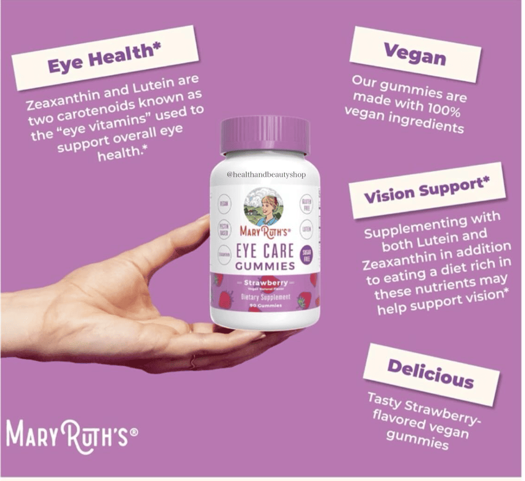 MaryRuth’s Eye Care Gummies Strawberry 90 Gummies
