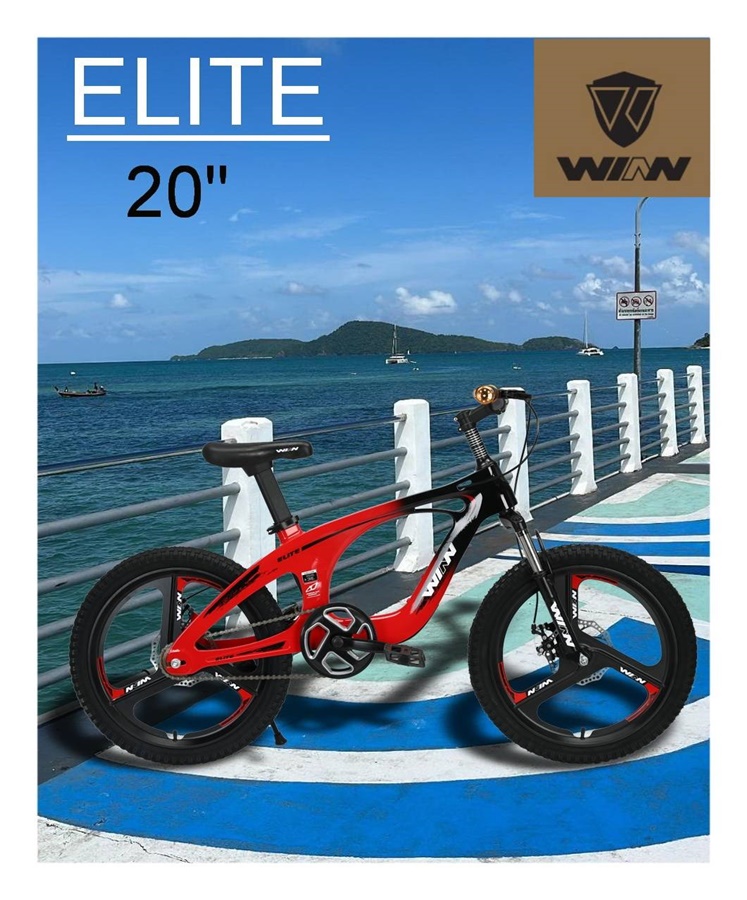จักรยานเสือภูเขาเด็ก WINN ELITE 20 ตัวถังเฟรมแมกนีเซียม ล้อแมกซ์แบบ 3 ก้าน สวยมีสไตล์ 20นิ้ว