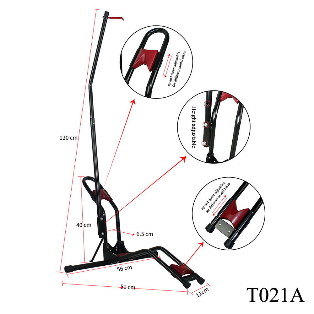 ขาตั้งชี้ฟ้า ที่จอดจักรยาน BCN-T021A Vertical Bike Stand Floor Display Bicycle Rack For Parking Storage รองรับ ล้อ 20-29 นิ้ว