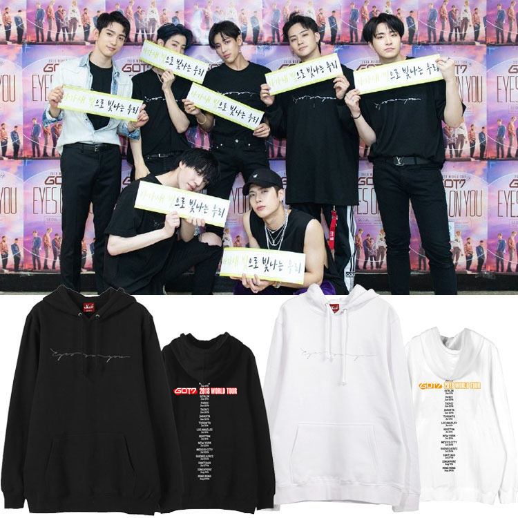 เสื้อฮู้ด (Hoodie) GOT7 2018 WORLD TOUR EYES ON YOU