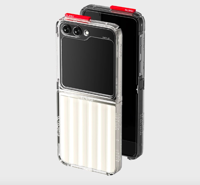 PRE. เคสมือถือ SLBS Galaxy Z Flip5 SLBS (สีขาว แท็กแดง) นำเข้าเกาหลี 14-25 วัน