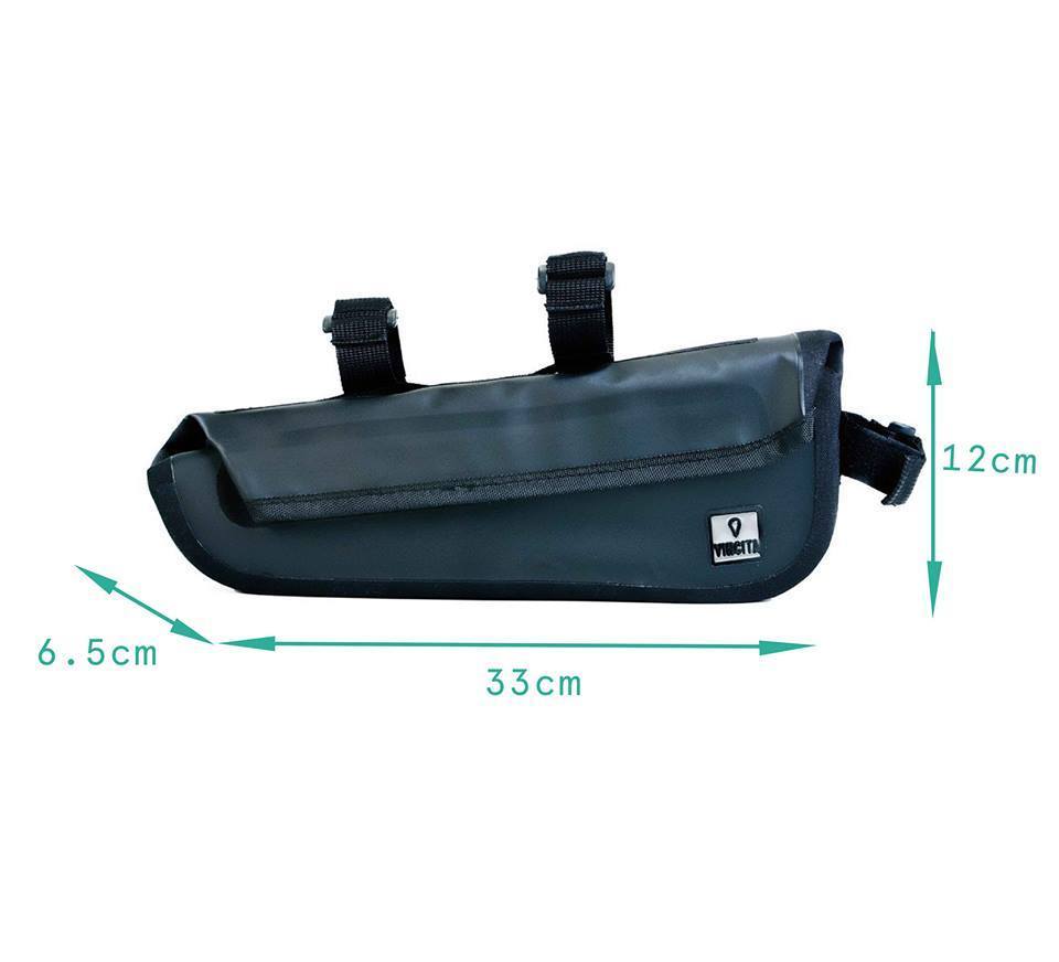 VINCITA Tir-angle Bag, B023WP กระเป๋าสามเหลี่ยมใต้เฟรม วัสดุกันน้ำ