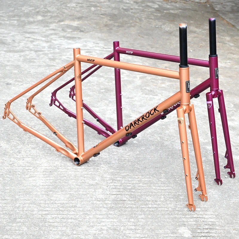 เฟรมจักรยานเสือหมอบ ไซโคลครอส DARKROCK WUTIP off-road GRAVEL BIKE, CYCLOCROSS BIKE (เฟรม+ตะเกียบ) 700*42C