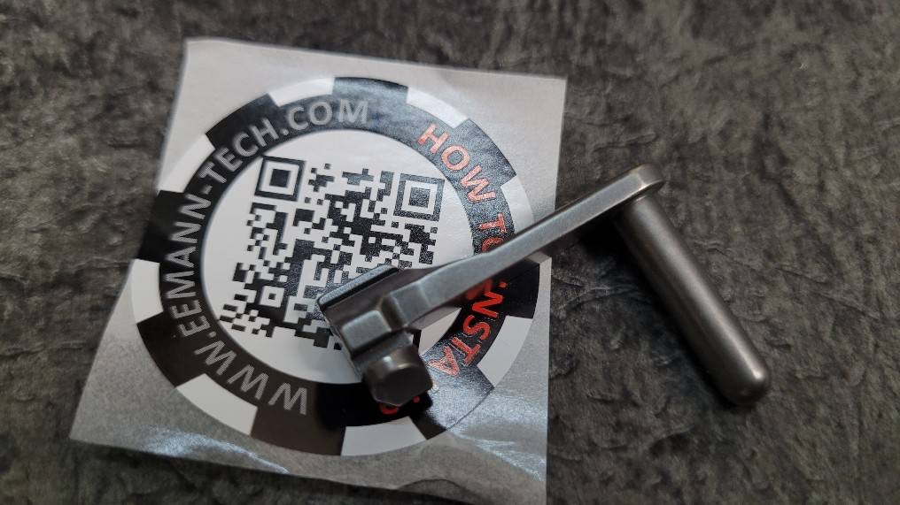 Eemann Tech Slide Stop with Thumb Rest for CZ 75 - Black