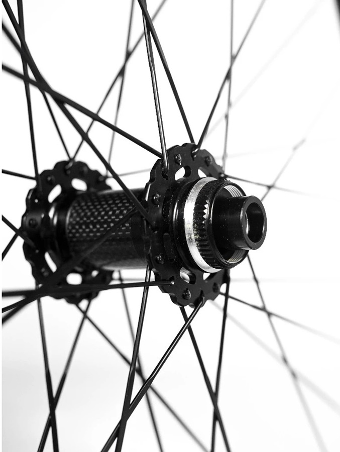 ชุดล้อเสือภูเขา Retrospec ล้อ 29" รุ่น M402-CB ดุมคาร์บอน Boots110 หลัง 148 ดิส Center Lock รองรับ 8-12 sp. แกน หน้า 15 หลัง 12 ซี่ลวด แอโร่