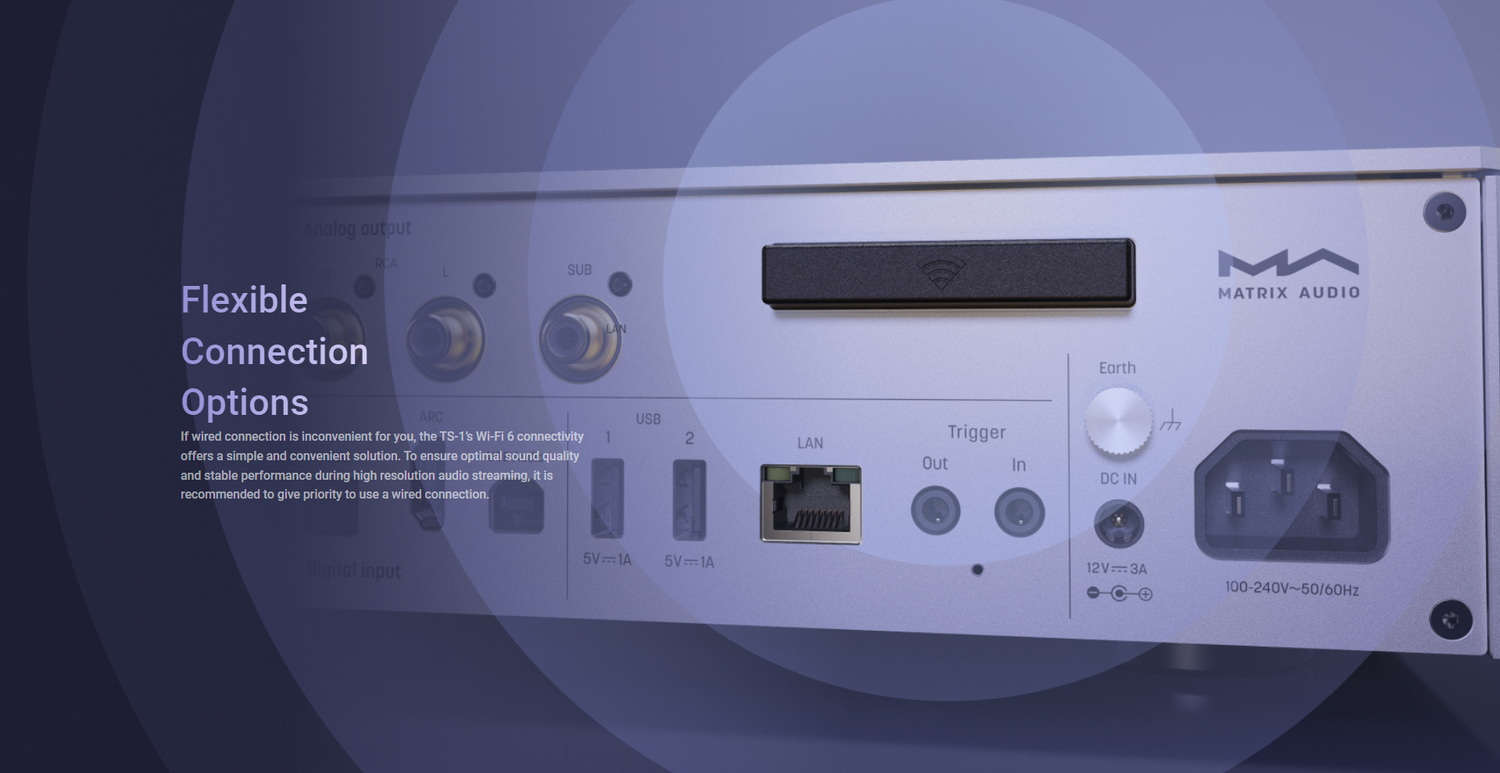 MATRIX Audio TS-1 สตรีมเมอร์ แบบ all-in-one สำหรับผู้ที่รักเสียงเพลง ประกันศูนย์ไทย