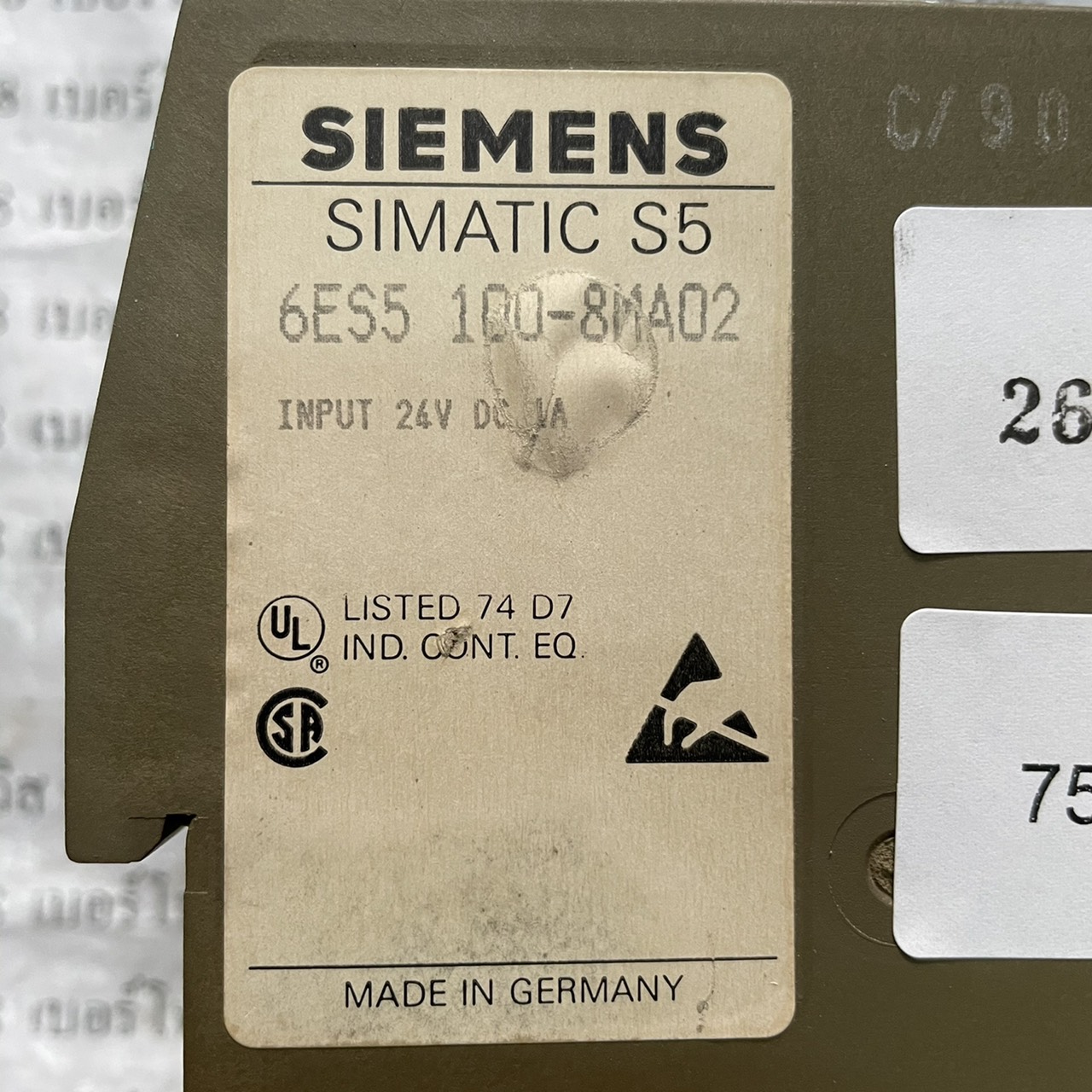 6ES5 100-8MA02 PLC " SIEMENS "