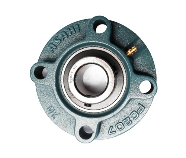 ตลับลูกปืนตุ๊กตา ทรงตัว O หมอนบล็อกแบริ่ง รูเพลา 1.1/4 นิ้ว ASAHI อาซาฮี รุ่น UCFC207-20 Pn.A211-0231 (แท้) ##