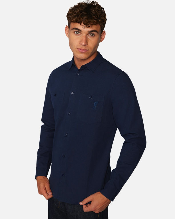 เสื้อโปโลลิเวอร์พูล Pocket Shirt Navy ของแท้