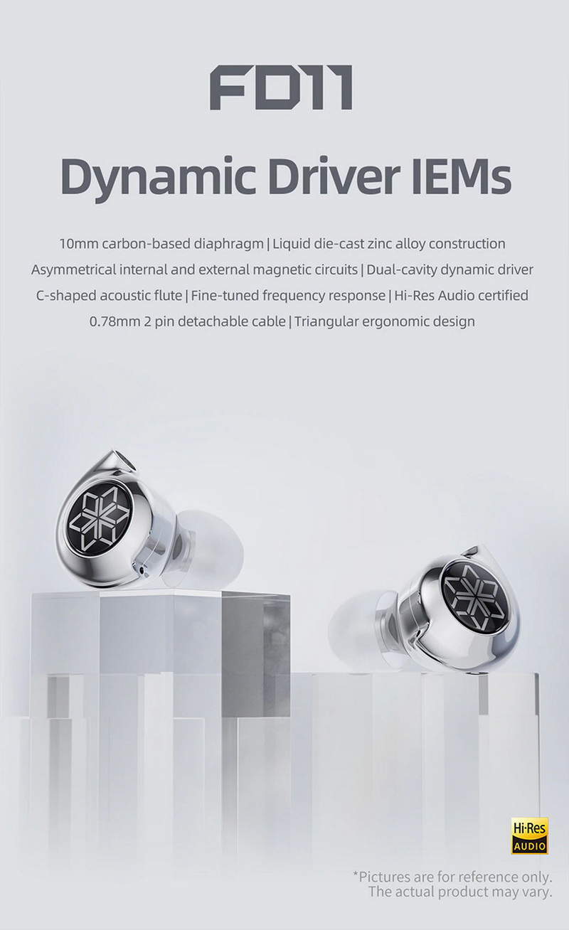 FiiO FD11 หูฟัง IEMs ไดรเวอร์ Dynamic เทคนิคระดับไฮเอนด์ เสียงที่ไม่เหมือนใคร ประกันศูนย์ไทย