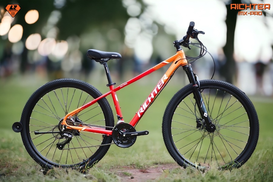 จักรยานเสือภูเขา RICHTER รุ่น MX-PRO เฟรมอลูมินั่มซ่อนสาย ชุดขับเคลื่อน SHIMANO ALTUS 27SP ขนาดวงล้อ 29 นิ้ว NEW2023