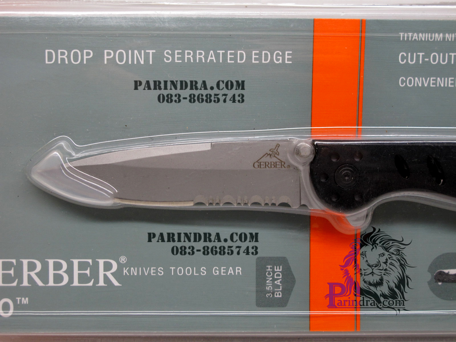มีดพับ GERBER Drop Point Serrated Edge (OEM)