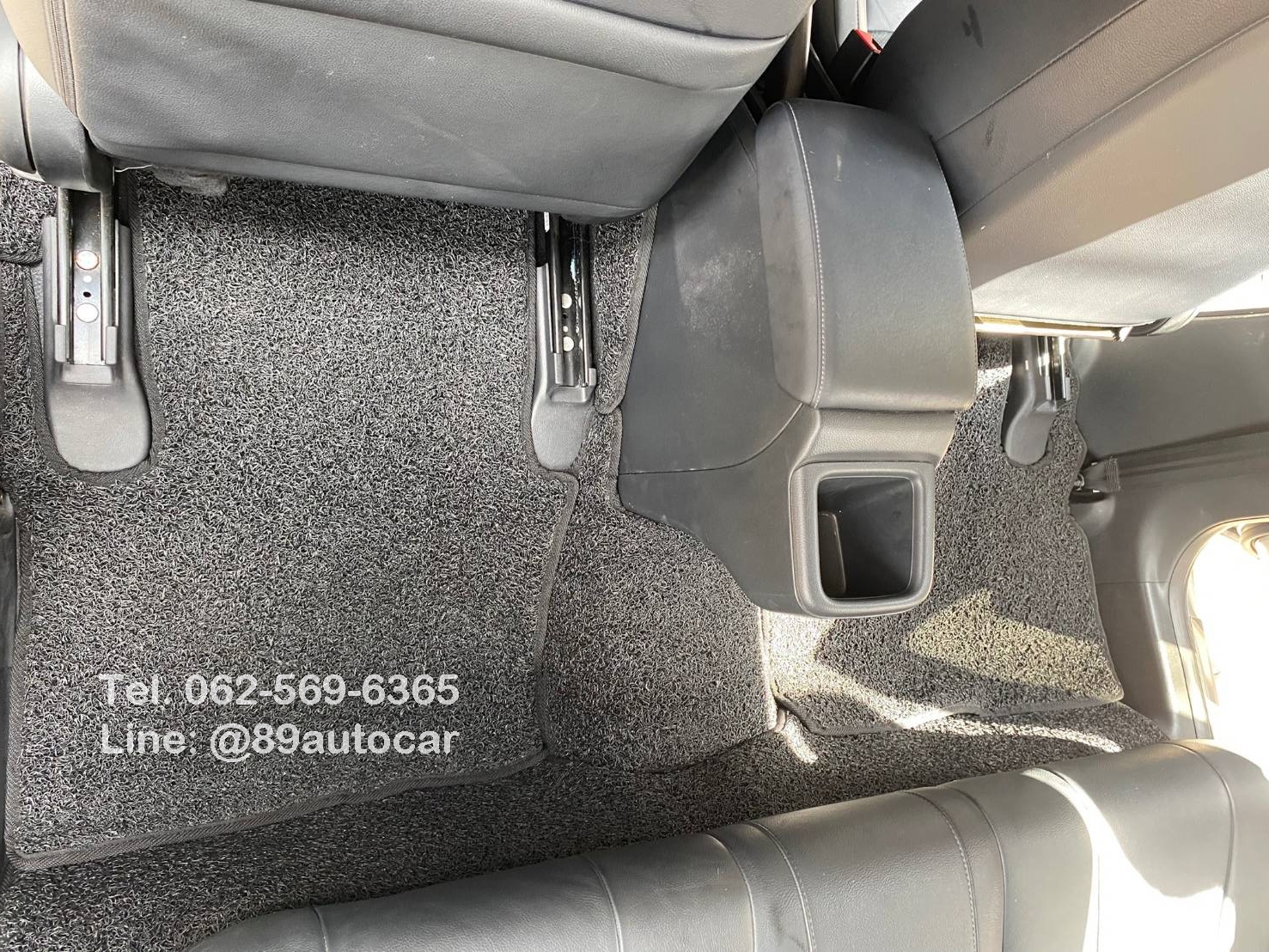 พรมดักฝุ่น Honda City 2024 ปูพรมไวนิลสีดำขอบดำ