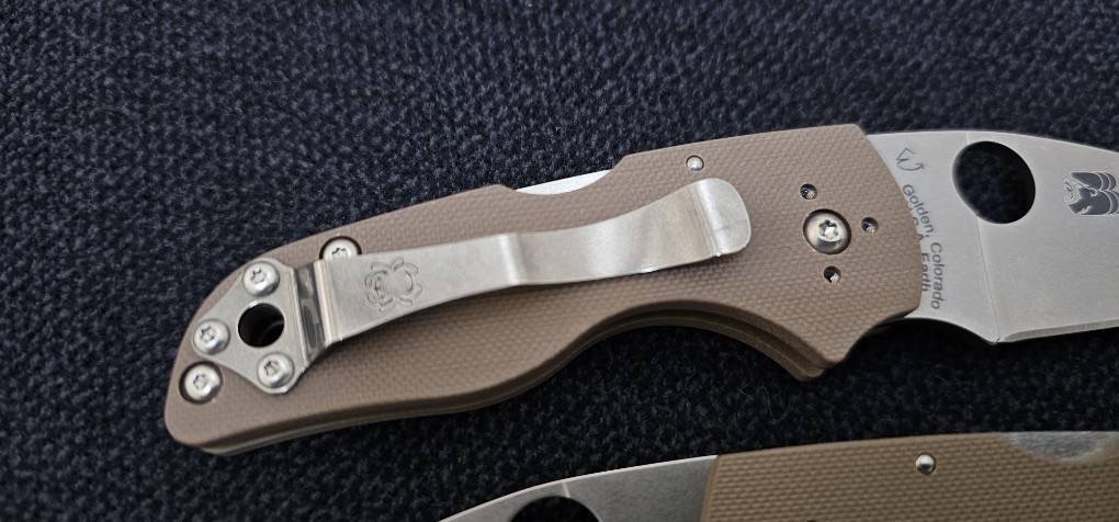 SPYDERCO LIL' NATIVE MID BACK LOCK BROWN G-10 CPM 15V SPRINT RUN