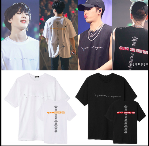 เสื้อยืด เสื้อแฟชั่นไอดอล #GOT7 2018 EYES ON YOU (ระบุไซส์ที่ช่องหมายเหตุ)