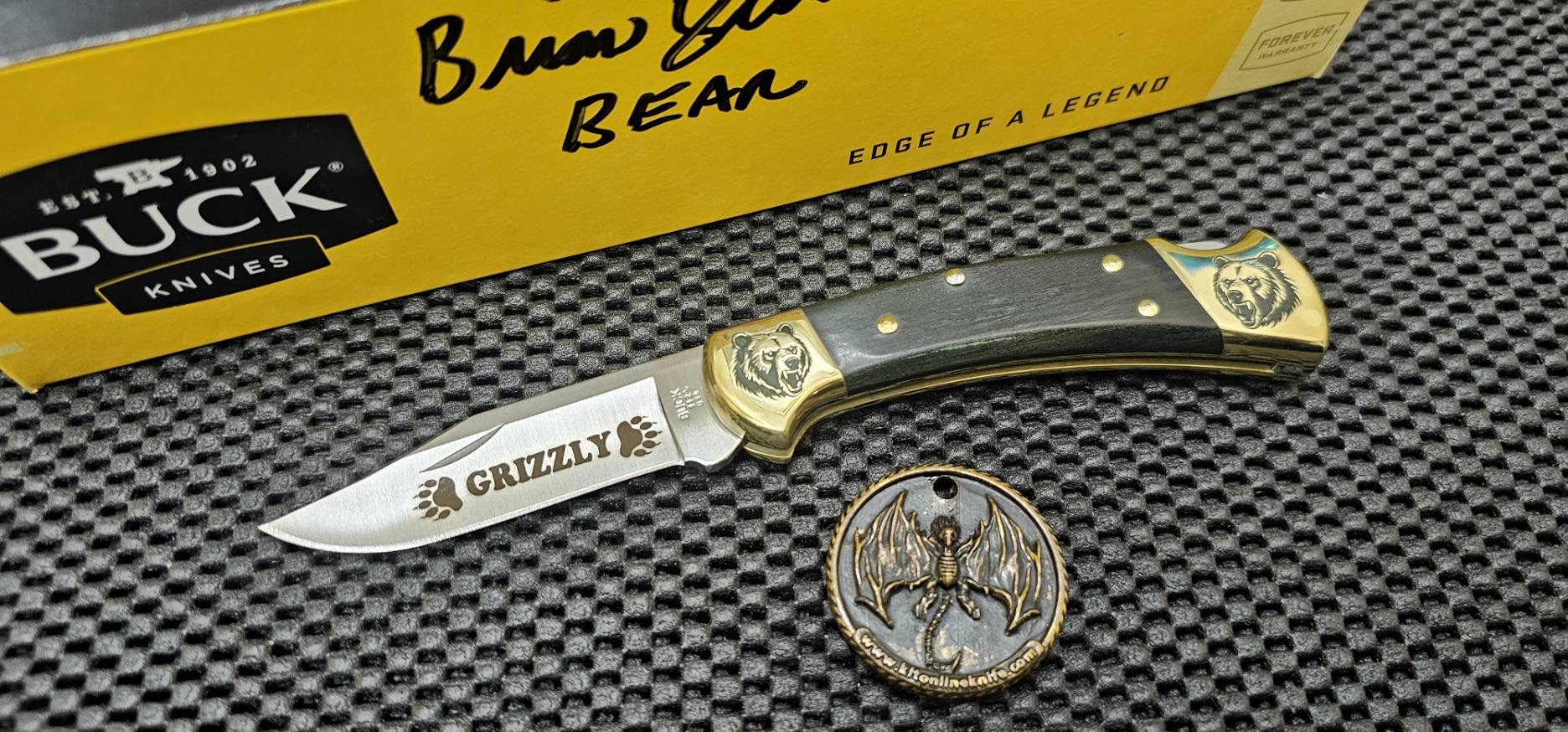 Custom Buck 112 Lockback Bear