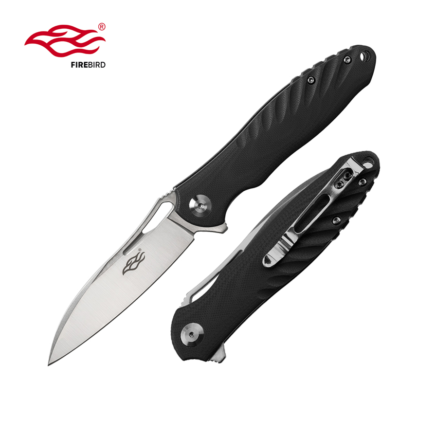 มีดพับ Ganzo กานโซ่ รุ่น FH71-BK / D2 Steel / ด้าม G10 สีดำสนิท ของแท้ 100%