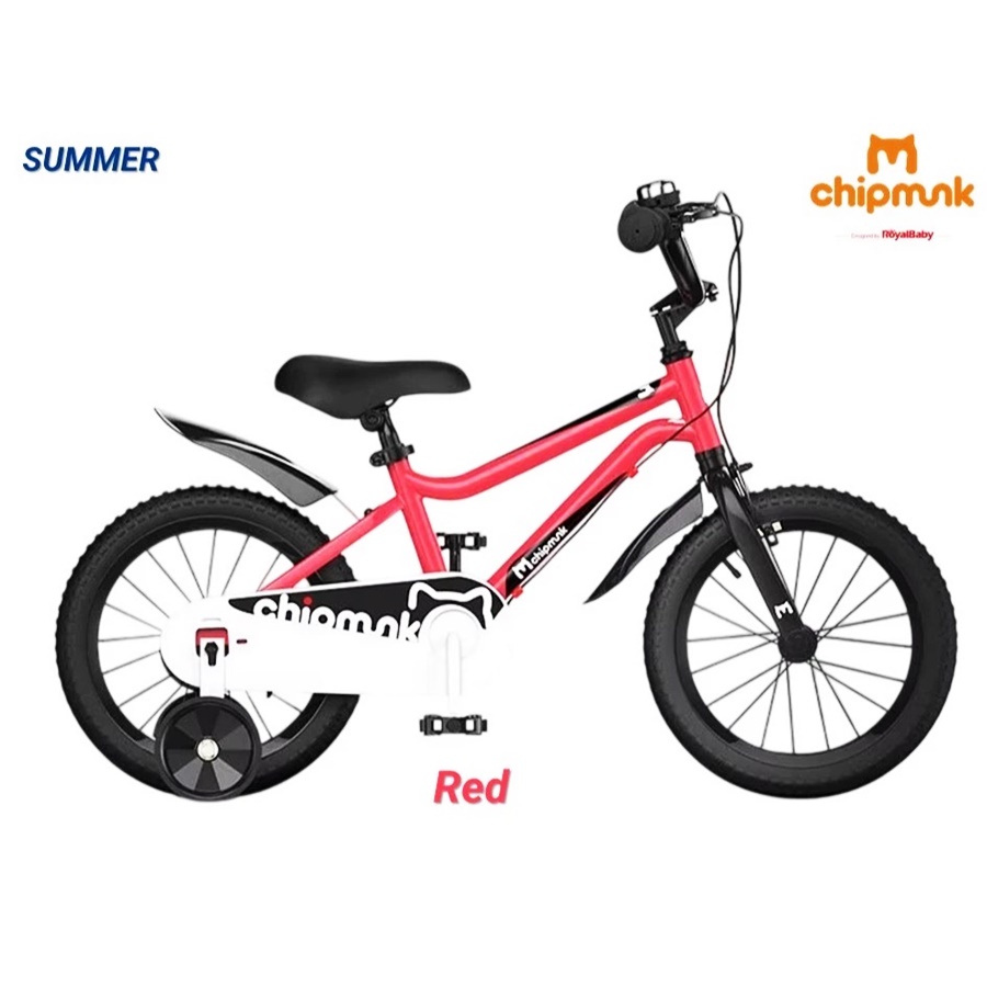ChipMunk Summer high-quality kids bicycle 12-18" for children 3-9 years.