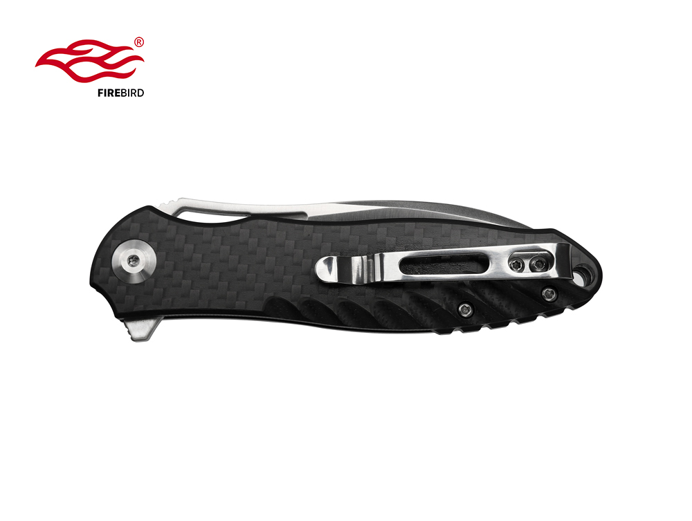 มีดพับ Ganzo กานโซ่ รุ่น FH71-CF / D2 Steel / ด้ามคาร์บอนไฟเบอร์ ของแท้ 100%