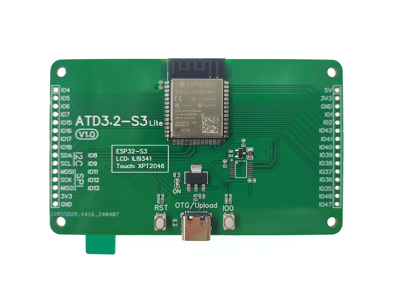 ATD3.2-S3 Lite บอร์ด ESP32-S3 พร้อมจอ 3.2 นิ้ว