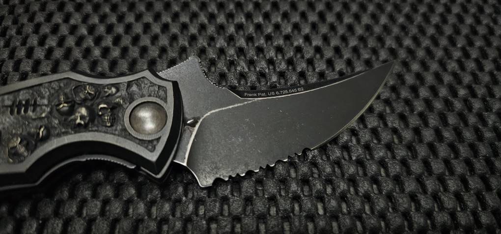 Bastinelli Creations Mako Linerlock Serrated Bronze