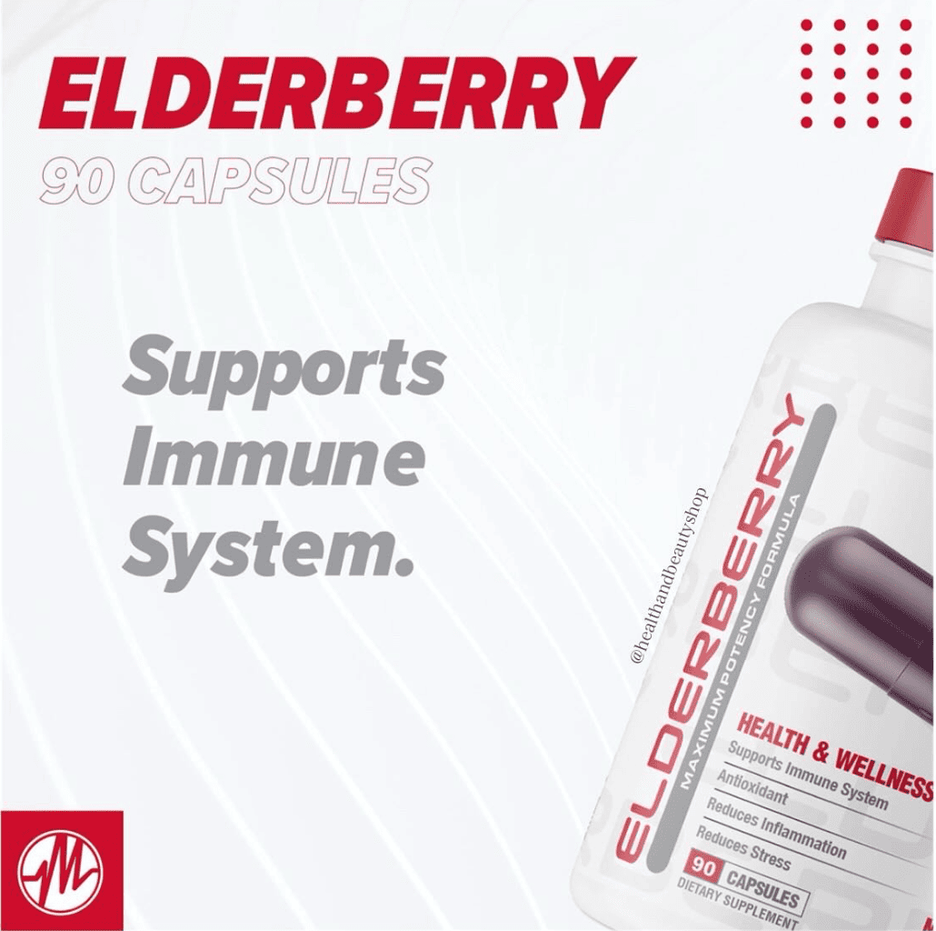 Metabolic Nutrition Elderberry Maximum Potency Formula 90 Capsules