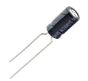 (สั่งขั้นต่ำ 10 ตัว) C คาปาซิเตอร์ 100uF 35V 2000hrs 105°C Size 6.3x11mm ระยะห่างขา 5.0mm