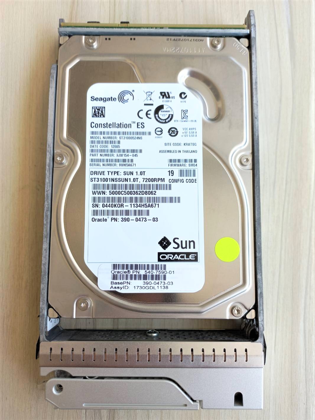 390-0473-03 9JW154-045 Seagate Constellation ES 1TB 7200RPM SATA 3Gbps 32MB Cache 3.5-inch Internal Hard Drive.