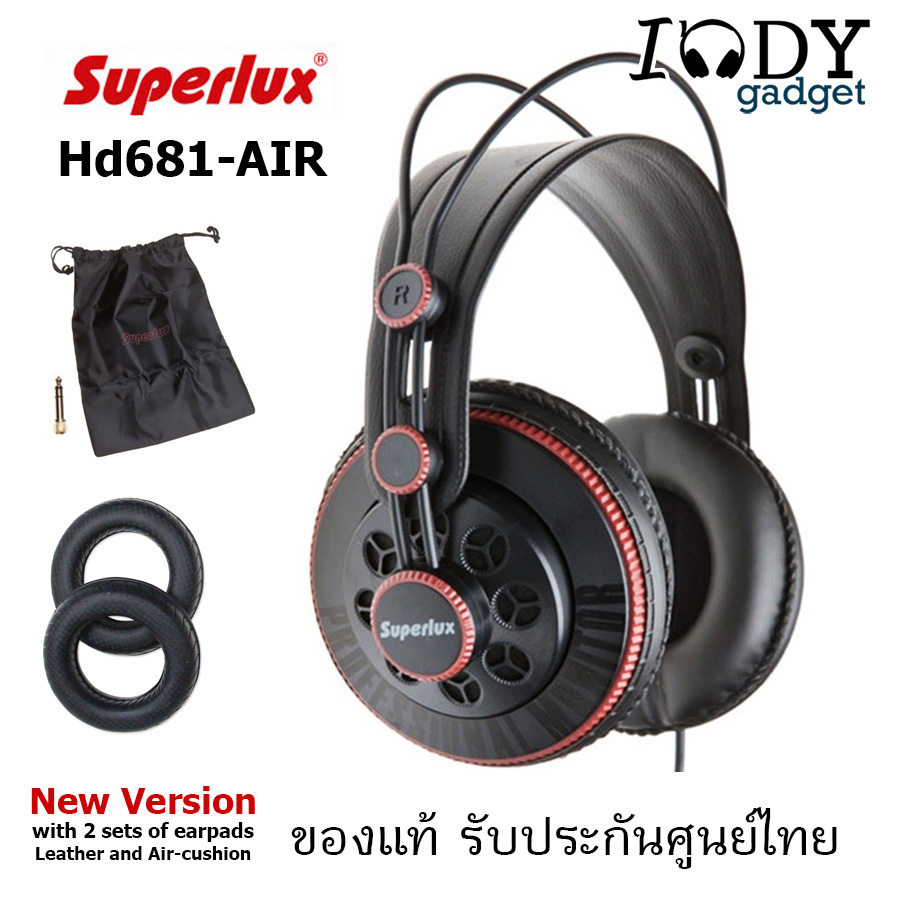 หูฟัง Superlux HD681 AIR รุ่นใหม่ ของแท้ รับประกันศูนย์ไทย Fullsize Studio Monitor Headphone ครอบหู สำหรับมืออาชีพ