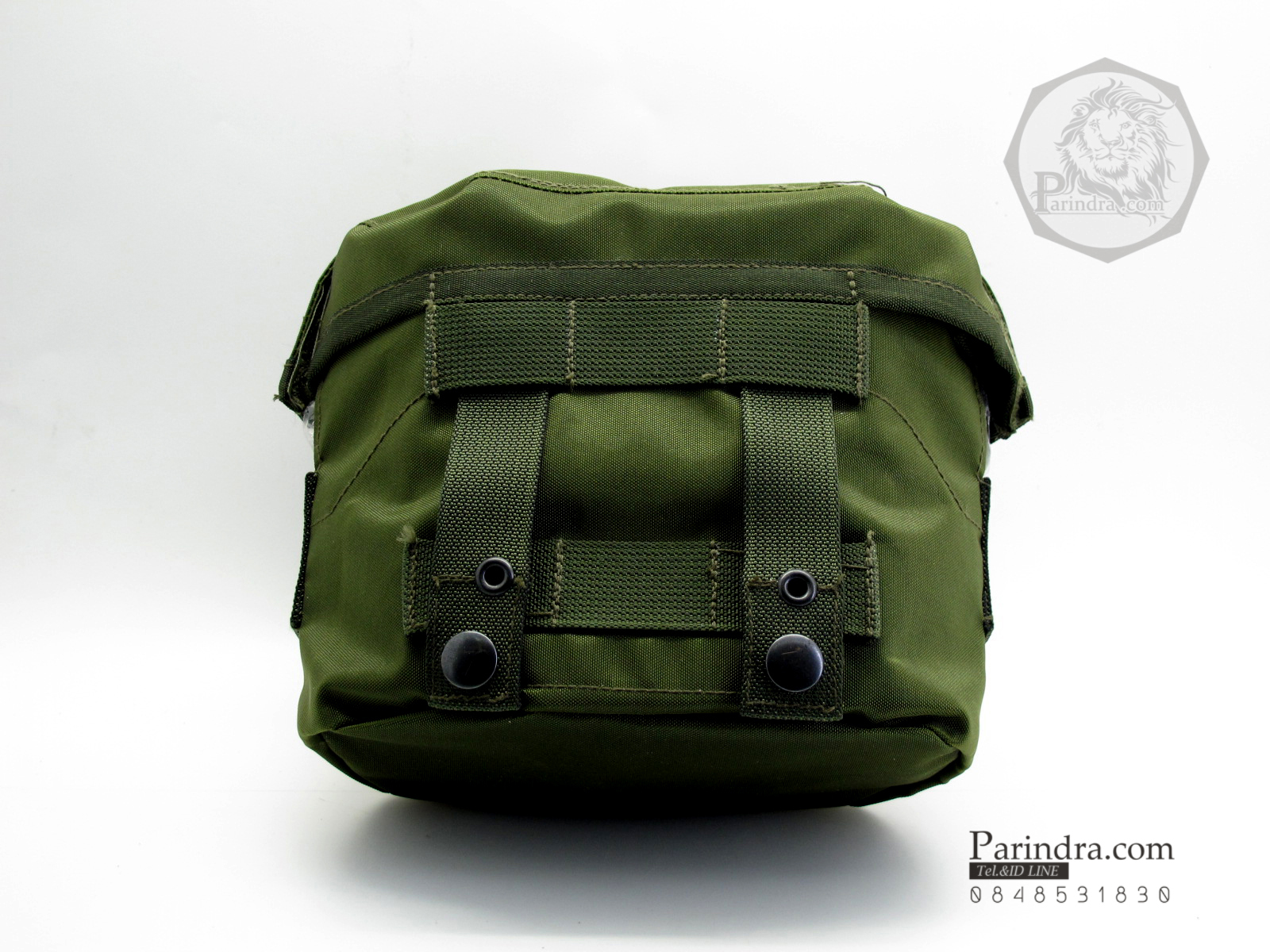 หม้อสนามอลูมิเนียม ทรงอเมริกัน อย่างดี ทหารบก ทบ. สีเขียวขี้ม้า