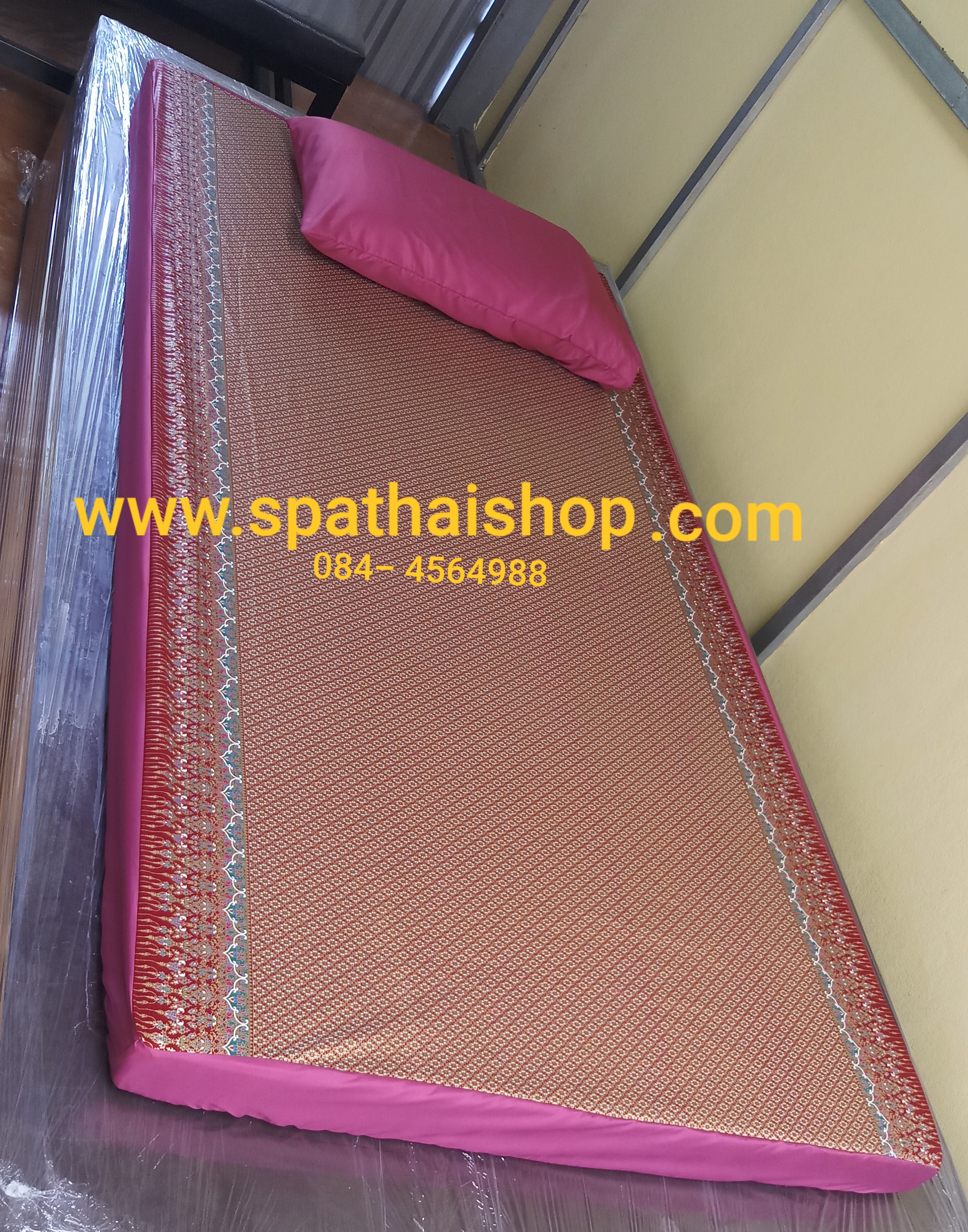 ผ้าปู เบาะนวดไทย แบบลายไทย