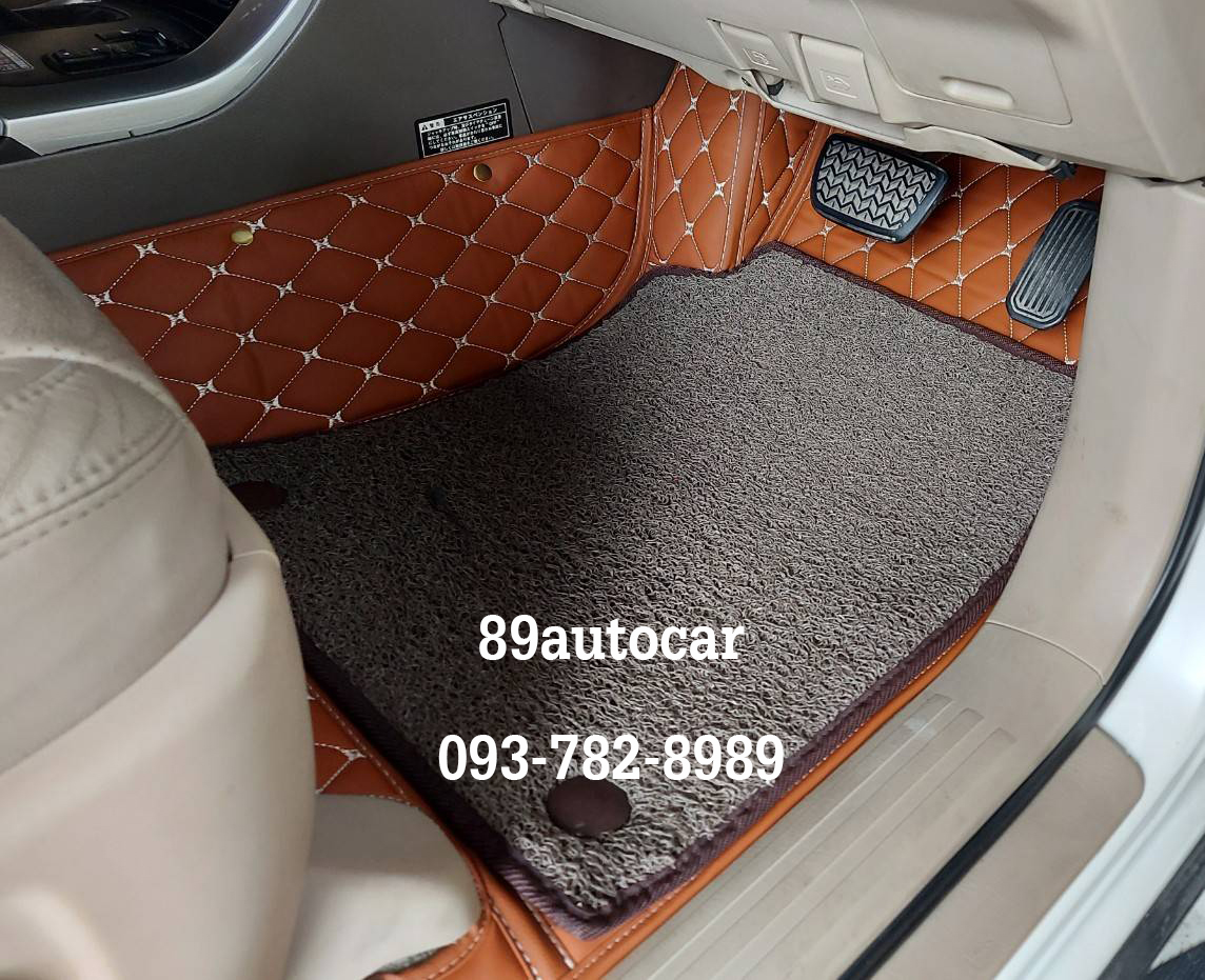 ขายพรมรถยนต์ Land Cruiser Prado 2004 ปูพรม7D สีน้ำตาลเข้ม + พรมดักฝุ่นสีน้ำตาล เต็มคัน