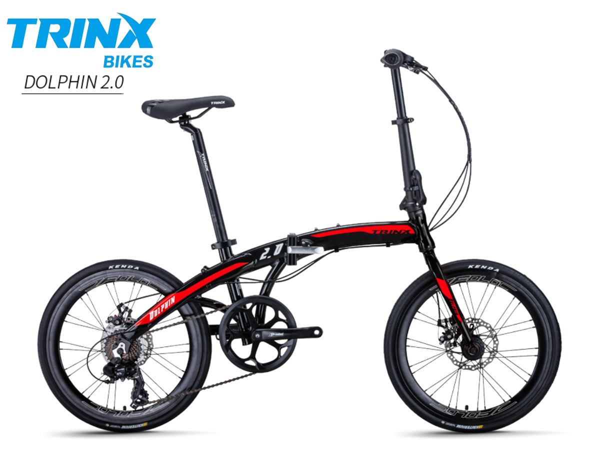 จักรยานพับได้ TRINX DOLPHIN2.0 Disc, 7 สปีด ,ดุมแบร์ริ่ง วงล้อ 20 นิ้ว, TRINX MY2020