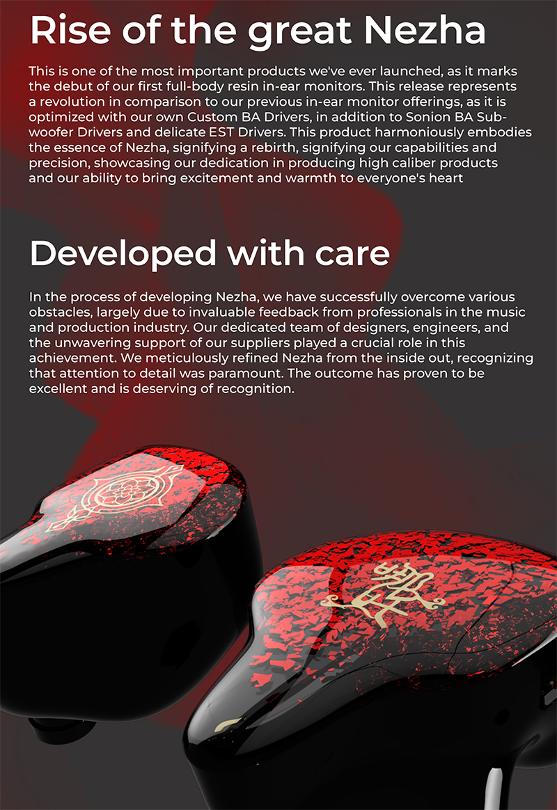 Tangzu Nezha หูฟัง IEMs Hybrid 7 ไดรเวอร์ 6BA+1Electrostatic ประกันศูนย์ไทย