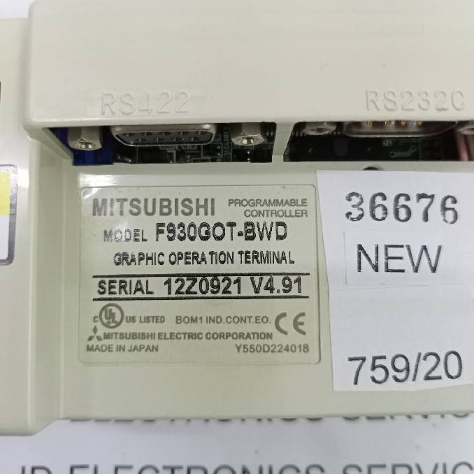 F930GOT-BWD LCD TOUCH SCREEN " MITSUBISHI "