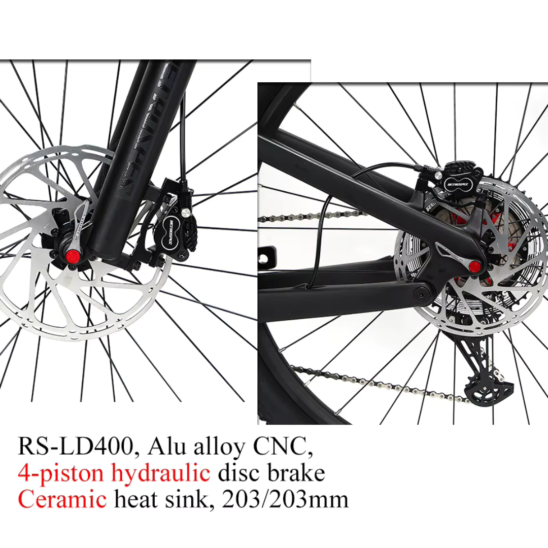 CYCTRAC EM10 Carbon Fiber E-Bike | Bafang M510 | 720Wh Hidden Battery | 12-Speed | 45 km/h