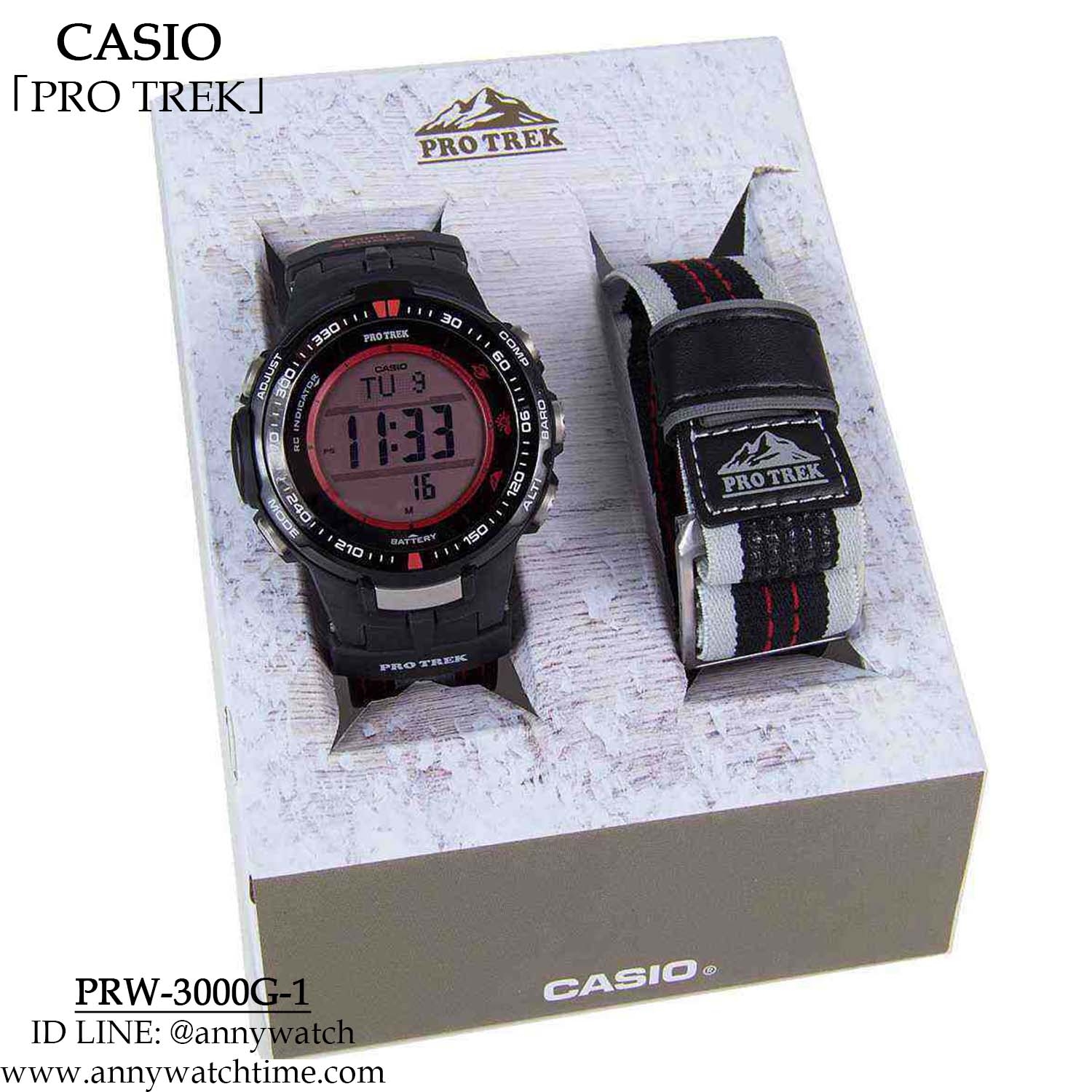PROTREK PRW-3000G-1 - จำหน่ายนาฬิกาของแท้ 100% รับซ่อมนาฬิกา 